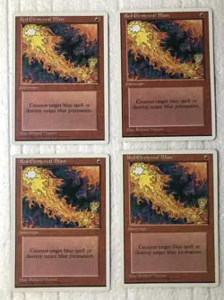 4 X MTG Red Elemental Blast 4th Edition Regular Common.. - Image 1