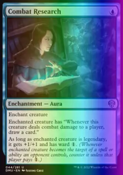 MTG Magic the Gathering Combat Research (44/552) Dominaria United LP FOIL - Image 1