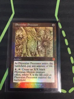 MTG Magic The Gathering Phyrexian Processor Schematic Foil BRR Mythic Retro - Image 1