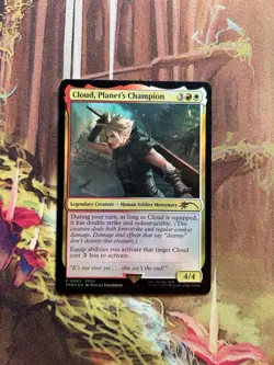 Cloud, Planet's Champion Foil Promo - Final Fantasy - NM MTG - Image 1