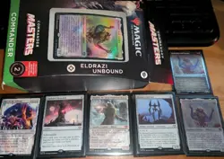 OPENED MTG Commander Masters ELDRAZI UNBOUND Deck Magic the Gathering MTG *Read* - Image 2