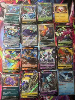 Pokemon 16 Card Lot nm V Max Mega Amazing Ex HOLO Rare Hits Only F12 - Image 1