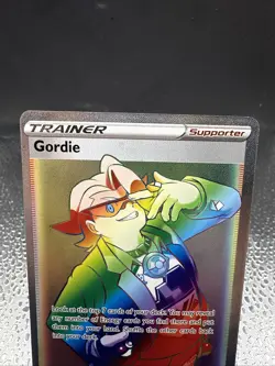 Pokemon TCG Gordie Evolving Skies 223/203 Secret Rare Full Art Rainbow Holo NM - Image 3