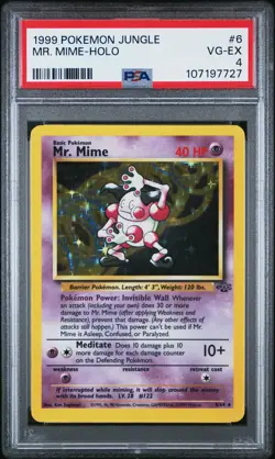 Mr. Mime-Holo 1999 Pokemon Jungle #6 PSA 4 NEW SLAB - Image 1