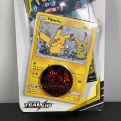 Pokemon TCG Team Up Single Checklane Blister Booster Pack with Pikachu SM162 - Image 3