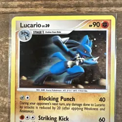 2008 Pokemon, POP Series 8, #2/17 Lucario LV.39, Holo Rare - Image 5