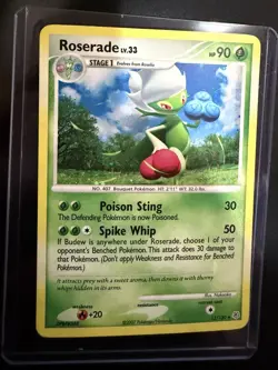 Pokemon TCG Roserade Lv33 13/130 Holo Rare Diamond 2007 - Image 1