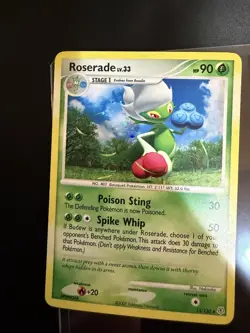 Pokemon TCG Roserade Lv33 13/130 Holo Rare Diamond 2007 - Image 5