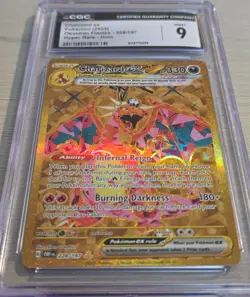 2023 Pokemon Obsidian Flames Charizard ex 228/197 CGC 9 Special IllustrationRare - Image 2