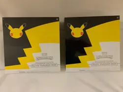 Two (2) Pokemon Center Elite Trainer Box Celebrations TCG Sealed - Image 1