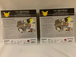 Two (2) Pokemon Center Elite Trainer Box Celebrations TCG Sealed - Image 2