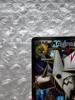Mega M Aggron EX 154/160 Primal Clash Full Art Holo Ultra Rare Pokemon XY NM - Image 3