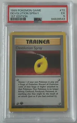 Pokemon Base Set First Edition PSA lot. Nidoran Tangela & Devolution Spray - Image 4