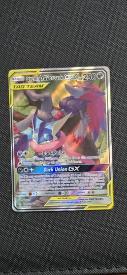 Pokemon TCG | Greninja & Zoroark GX 201/214 | TAG TEAM Full Art Ultra Rare LP - Image 1
