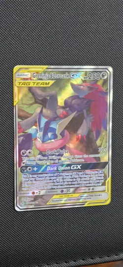 Pokemon TCG | Greninja & Zoroark GX 201/214 | TAG TEAM Full Art Ultra Rare LP - Image 2