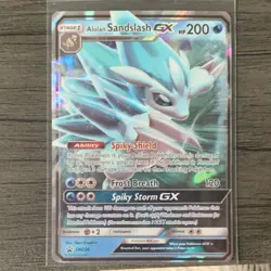 Pokemon Alolan Sandslash GX SM236 SM Holo Promo (2019) - Image 1