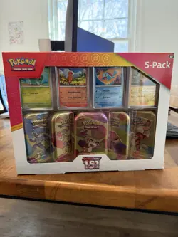 Costco Pokemon Scarlet & Violet 151 Mini Tin 5-pack - Factory Sealed - Image 1