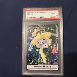 2005 CARDDASS THE POKEMON WEEKLY ADVANCED GENERATION #27 JIRACHI PSA 10 - Image 1