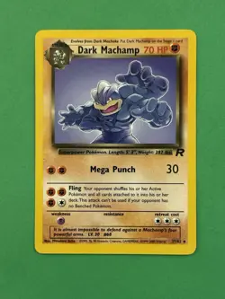 2000 Pokemon Dark Machamp Regular 27/82 Team Rocket NRMT - Image 1