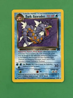 2000 Pokemon Dark Gyrados Regular 25/82 Team Rocket NRMT - Image 1