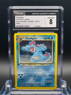 CGC 8 NM/MINT ✨ - Feraligatr 5/111 Neo Genesis 1st Edition Holo - 2000 Pokemon - Image 1