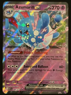 Pokemon TCG Azumarill ex 084/217 Double Rare - Ascended Heroes - Pack Fresh ✅ - Image 1