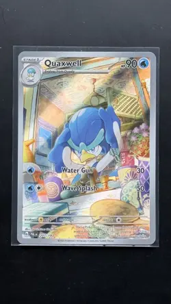 Quaxwell 207/193 Pokemon TCG Paldea Evolved Illustration Rare English - Image 1