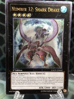 Yu-Gi-Oh! TCG Number 32: Shark Drake Galactic 1st First UNPLAYED GAOV-EN042 - Image 2