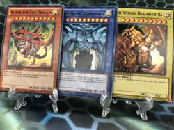 Yugioh Egyptian God Set Slifer Obelisk Ra Ultra Rare YGLD-ENG01 G02 G03 Unplayed - Image 1
