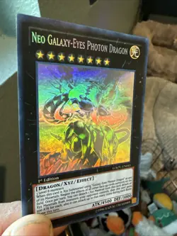 Neo Galaxy-Eyes Photon Dragon GAOV-EN041 1st Edition Ghost Rare LP - Image 4