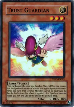 Yugioh Trust Guardian TSHD-EN009 Super Rare Unlimited NM - Image 1