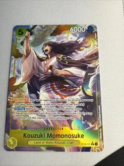 Kouzuki Momonosuke OP06-107 Wings of the Captain One Piece English, NM Condition - Image 1