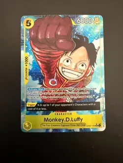 One Piece Monkey D.Luffy OP07-109 Alt Art Parallel NM - Image 1