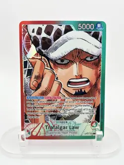 One Piece Trafalgar Law Parallel OP01-002 Alt Art Leader English Romance Dawn NM - Image 1