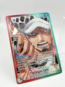 One Piece Trafalgar Law Parallel OP01-002 Alt Art Leader English Romance Dawn NM - Image 2