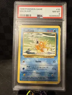 1999 Pokemon Game #35 PSA 8 NM-MT WOTC Vintage Graded Card - Image 2