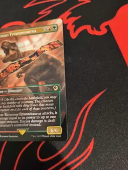 Ravenous Tyrannosaurus (Borderless) - MTG - Card #0018 - REX - Image 4