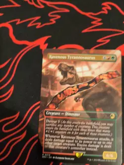 Ravenous Tyrannosaurus (Borderless) - MTG - Card #0018 - REX - Image 5