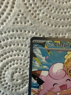 Pokemon Lillie's Clefairy EX Holo Fairy Card 280/217 English TCG - Image 5