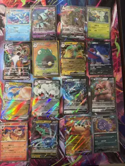 Pokemon 16 Card Lot nm V Max Mega Amazing Ex HOLO Rare Hits Only E5 - Image 1