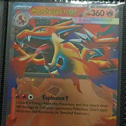Mega Charizard Y EX Pokemon TCG Holo Stage 2 Card HP360 Explosion Y 280 - Image 1