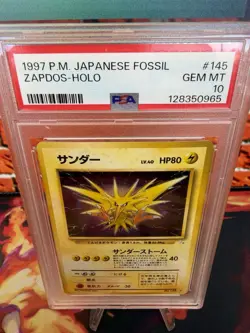 Zapdos Fossil 1997 Japanese Holo #145 PSA 10 Pokemon TCG Card - Image 2