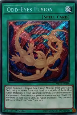 MP16-EN149 ODD-EYES FUSION SECRET RARE 1ST EDITION YuGiOh CARD - Image 1