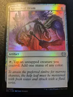 Springleaf Drum 0260 Foil Uncommon Lorwyn Eclipsed Magic: The Gathering - Image 1