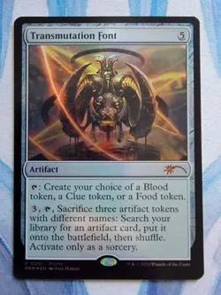 MTG Transmutation Font FOIL PROMO **NM** OTJ The Big Score - Image 1