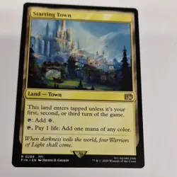 Starting Town - Final Fantasy - Rare - NM (see pics) MTG - Image 1