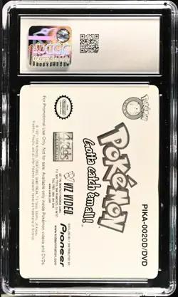 CGC 6.5 Ash Ketchum Pioneer Promo Badge Viz-Video PIKA-0020D/DVD 2000 Pokemon - Image 2