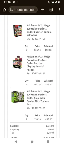 PRESALE X1 Each Perfect Order Pokemon Center ETB & Booster Box & Booster Bundle - Image 1