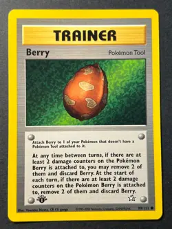 Berry 99/111 1st Edition Neo Genesis WOTC - Pokemon Card LP - Image 1