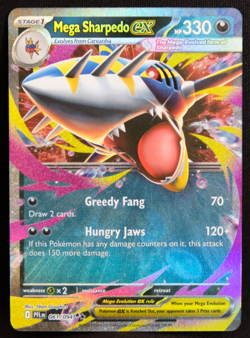 Mega Sharpedo ex #61/94 - Phantasmal Flames - Pokemon TCG English - NM - Image 1